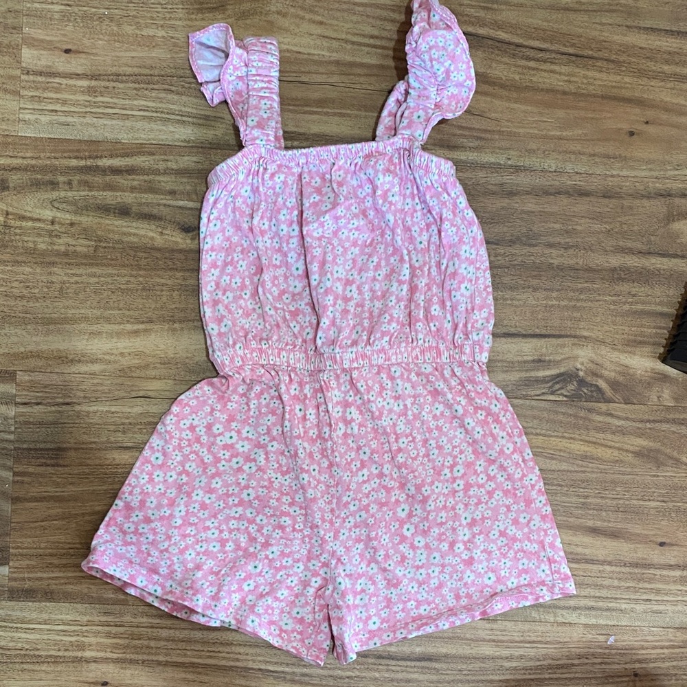 Old Navy Pink Floral Kids Romper